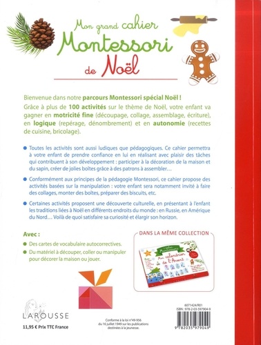 Mon grand cahier Montessori de Noël