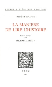 Lucinge ren De - La Manière de lire l'histoire.