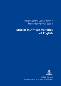 Studies in African Varieties of English