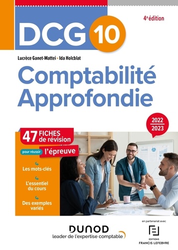 Comptabilité approfondie DCG 10. Fiches de révision  Edition 2022-2023