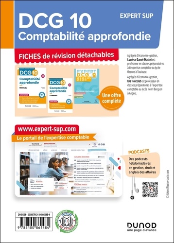 DCG 10 Comptabilité approfondie  Edition 2024-2025