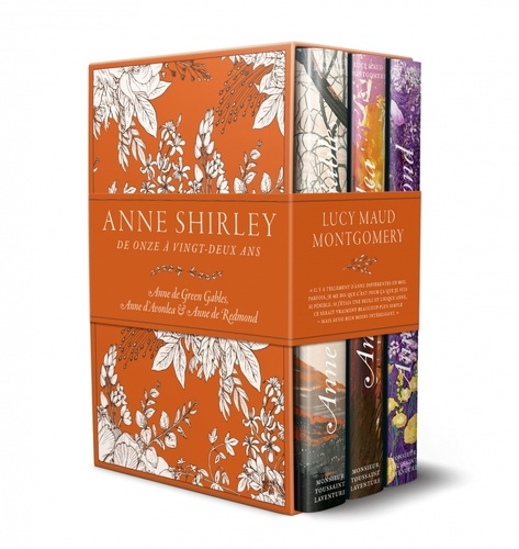 Anne Shirley - De onze à vingt-deux ans. Coffret en 3 volumes : Anne de Green Gables ; Anne d'Avonlea & Anne de Redmond + 1 journal et 3 cartes postales