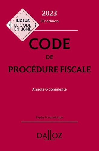 Code de procédure fiscale  Edition 2023