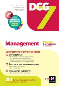 Ludovic Babin-Touba et Jean-François Soutenain - DCG 7 - Management - 7e édition - Manuel et applications 2022-2023.