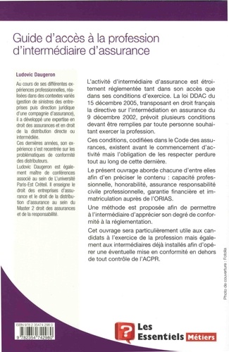 Guide d'accès à la profession d'intermédiaire d'assurance