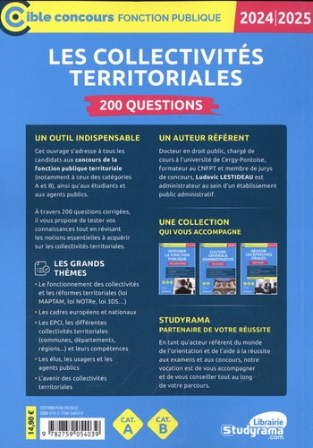 Les collectivités territoriales. 200 questions  Edition 2024-2025