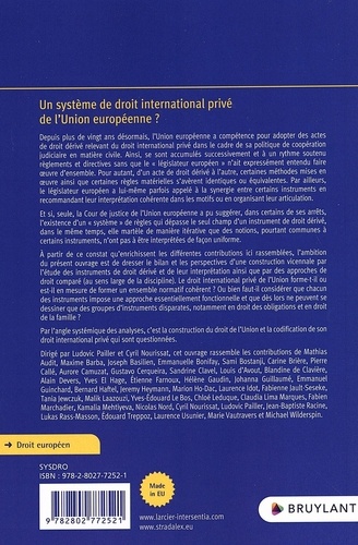 Un système de droit international privé de l'Union européenne ?. Bilan et perspectives de 20 ans de coopération judiciaire en matière civile