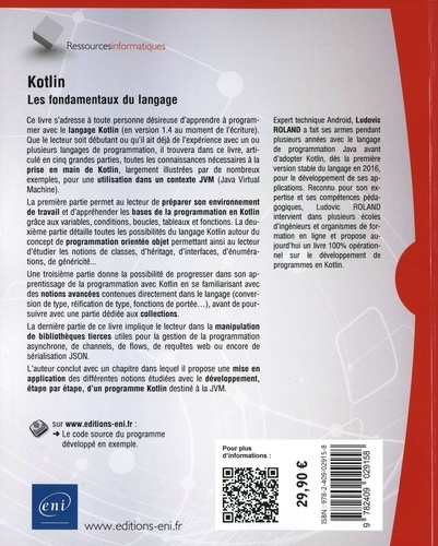 Kotlin. Les fondamentaux du langage