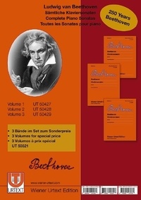 Ludwig van Beethoven - Vienna Urtext Edition and facsimile  : Complete Piano Sonatas - 3 volumes for special price. piano..