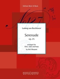 Ludwig van Beethoven - Serenade D-Dur - op. 25. flute, viola and harp. Partition et parties..