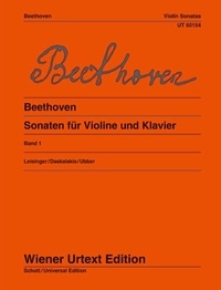 Ludwig van Beethoven et Ulrich Leisinger - Sonaten für Violine und Klavier I - Nach den Quellen hrsg. von Ulrich Leisinger. op. 12, op. 23, op. 24. violin and piano.