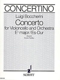 Luigi Boccherini - Concerto E flat Major - cello and orchestra. Partition..