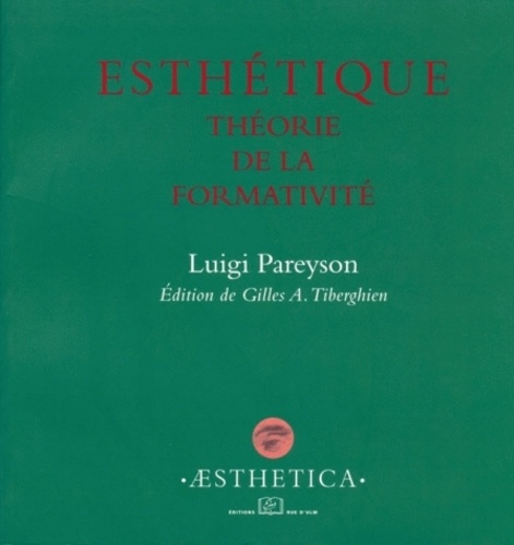 Esthétique. Théorie de la formativité