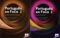 Luisa Coelho et Carla Oliveira - Português em Foco 2 B1 - Pack Económico 2 volumes : Livro do aluno + Caderno de exercícios.