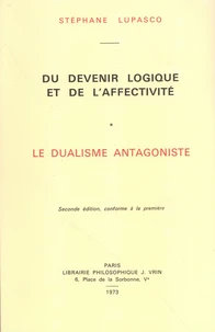 Du devenir logique et de l'affectivité