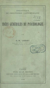 Idées générales de psychologie