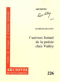 L'univers formel de la poésie chez Valéry