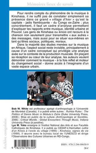 Musique populaire et société à Kinshasa. Une ethnographie de l'écoute