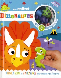 Livres à télécharger epub Les dinosaures  - Coffret : 1 livre, 1 scène et 6 dinosaures pour imaginer plein d'histoires ! CHM