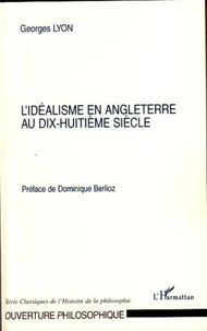 L'idéalisme en Angleterre au XVIIIe siècle