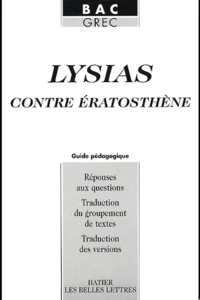 Contre Eratosthene. Guide Pedagogique