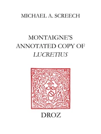 Montaigne's Annotated Copy of Lucretius