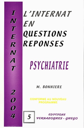 M Bonniere - Psychiatrie 2004.