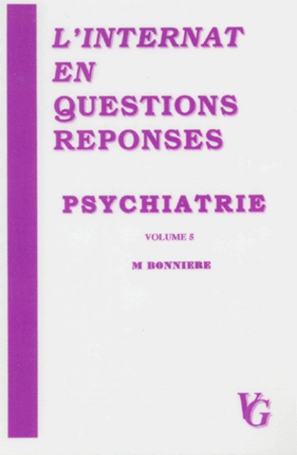 M Bonniere - Psychiatrie.