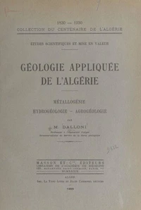 Géologie appliquée de l'Algérie