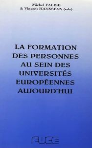 La formation des personnes au sein des universités européennes aujourd'hui
