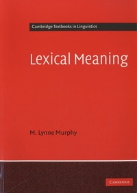 M. Lynne Murphy - Lexical Meaning.