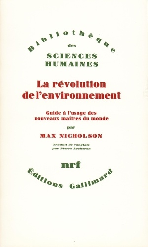 M Nicholson - Révolution de l'environnement.
