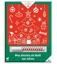 Mes Dessins de Noël sur vitres - pochette avec feutre craie