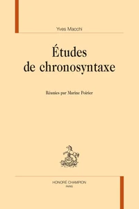 Etudes de chronosyntaxe