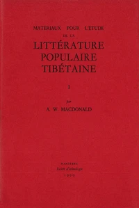 Materiaux Pour L'Etude De La Litterature Populaire Tibetaine