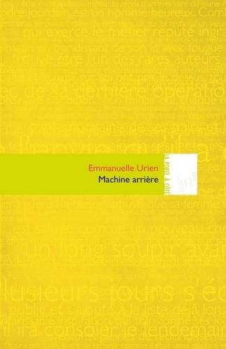Emmanuelle Urien - Machine arrière.