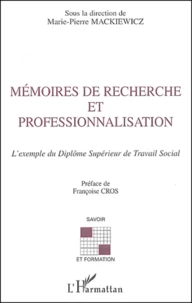 Mémoires de recherche et professionnalisation