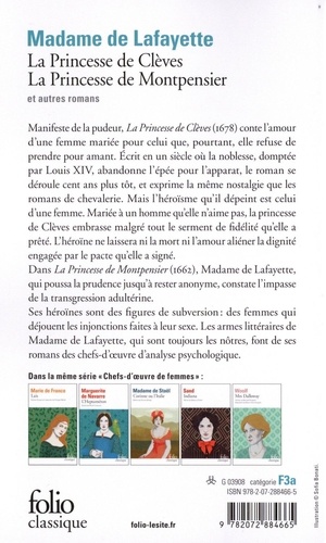 La Princesse de Clèves, La Princesse de Montpensier et autres romans