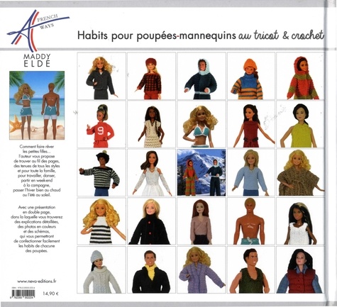 Habits pour poupées-mannequins au tricot et crochet. 24 modèles