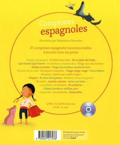 Comptines espagnoles  avec 1 CD audio