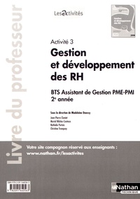 Activité 3 Gestion et développement des ressources humaines BTS assistant de gestion PME-PMI 2e année - Livre du professeur.pdf