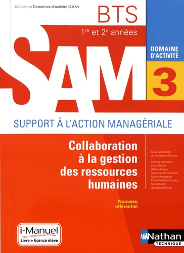 Madeleine Doussy - Collaboration à la gestion des ressources humaines BTS SAM 1re et 2e années - Domaine d'activité 3.