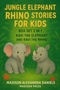 Jungle Elephant Rhino Stories for Kids Box Set 2 in 1 Kavi the Elephant  And Ravi the Rhino