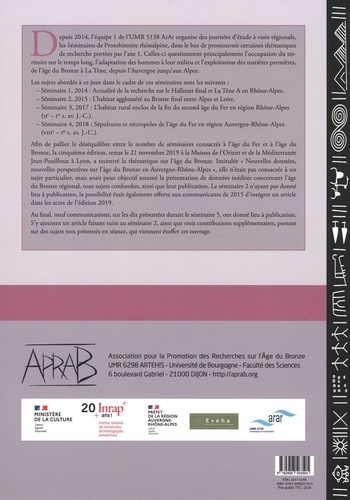 L'âge du bronze en Auvergne-Rhône-Alpes. Nouvelles données, nouvelles perspectives
