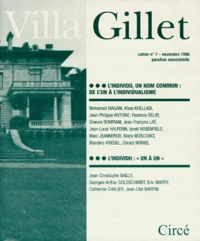 Villa Gillet N°7 Automne 1998 : L'Individu