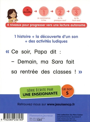 Je rentre en CP Tome 12 En classe, Sara !