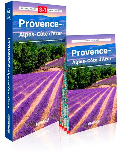 Provence-Alpes-Côte d'Azur. Guide + Atlas + Carte laminée 1/300 000