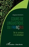Magloire K. Kouassi - Cours de linguistique du français - De la syntaxe à la sémantique.