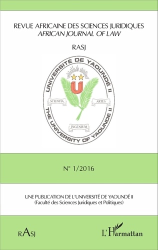 Magloire Ondoa - Revue africaine des sciences juridiques N° 1/2016 : .
