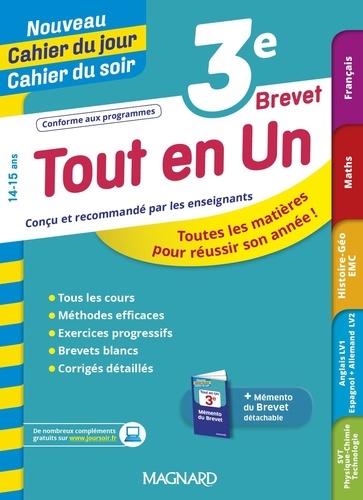 Tout en un 3e brevet  Edition 2020